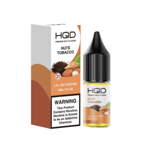 Best Deal HQD Premium Salt E-Liquid 30mL - Nuts Tobacco 