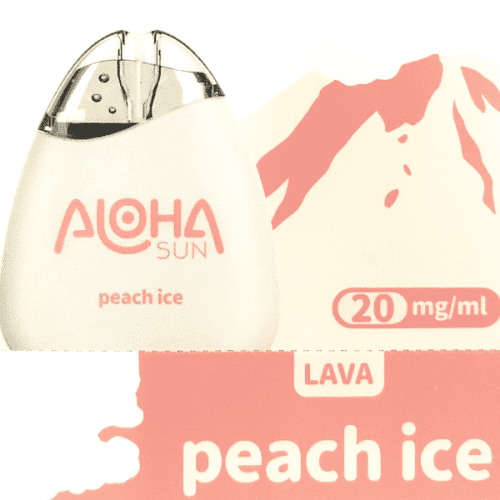 Best Deal Aloha Sun Lava 1000 Puffs Disposable 2% 2mL Peach Ice