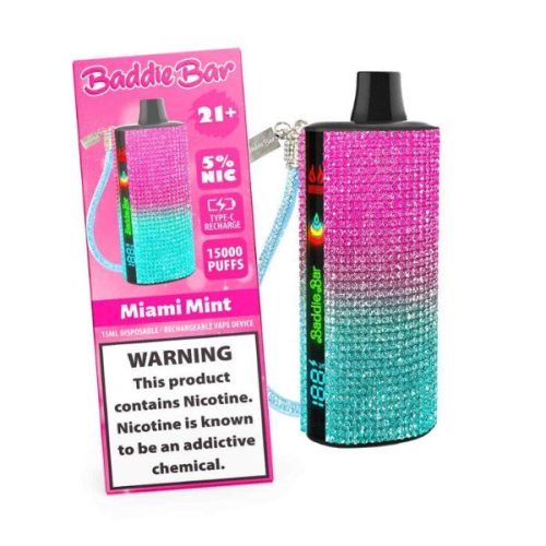 Baddie Bar 15000 Puff Disposable Miami Mint 91608 6d27911d 893d 44b4 86ed fb024e783a64