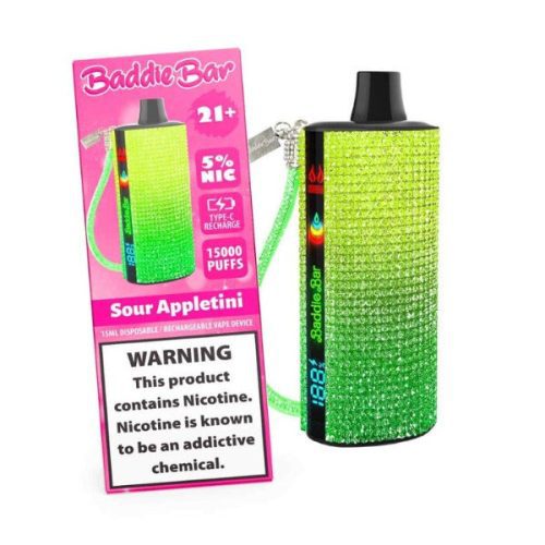 Baddie Bar 15000 Puff Disposable Sour Appletini 29896 3d421404 f4e1 4e16 ad91 7554e8117a23