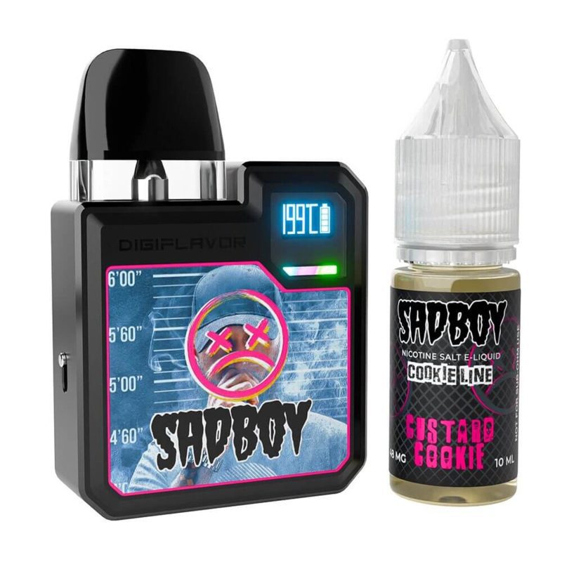 Geekvape Digi-Q Kit + Daddy's Vapor Salts - Black/Custard Cookie