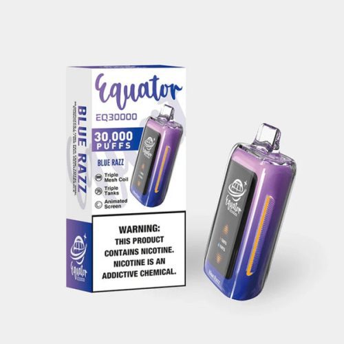 Best Deal Equator EQ30000 Rechargeable Disposable Vape 30ml Blue Razz