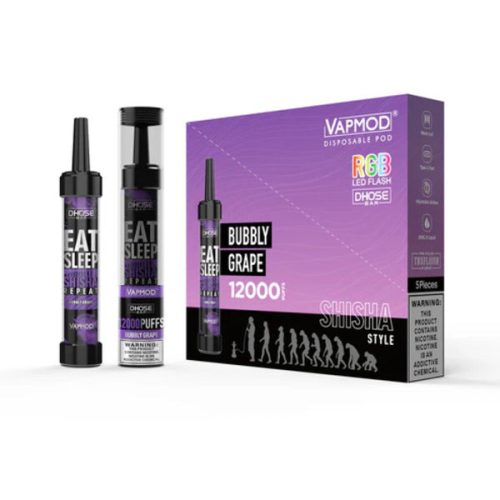 VapMod DHose Bar QD71 12000 Puffs Best Flavor Bubbly Grape