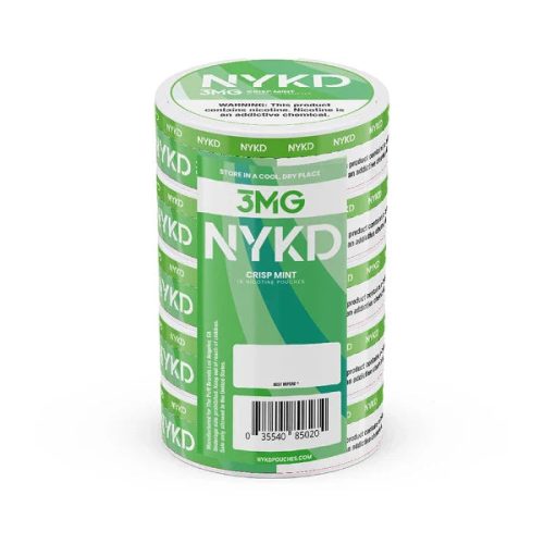 Best Deal NYKD Nicotine Pouches 20ct Can (5 Pack) Crisp Mint