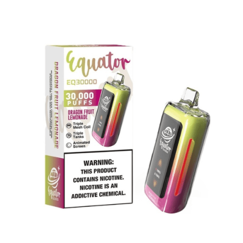 Best Deal Equator EQ30000 Rechargeable Disposable Vape 30ml - Dragon Fruit Lemonade 