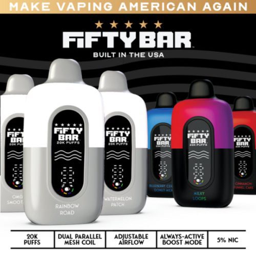 Fifty Bar 20000 Puffs Disposable Black White Series