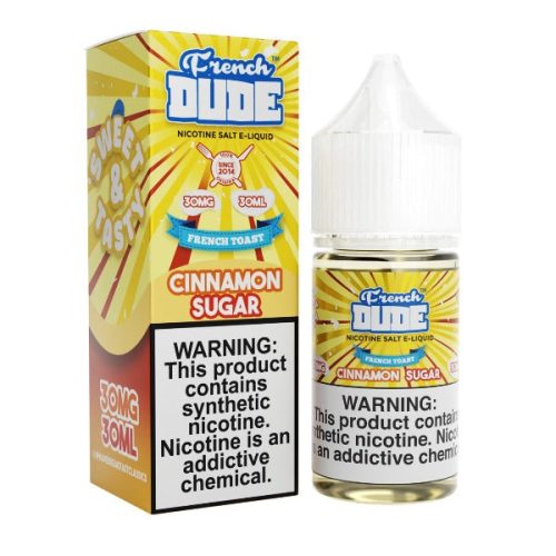 French Dude Salts 30ml E Juice Cinnamon Sugar 30MG 77132