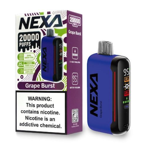 Best Deal NEXA N20000 Rechargeable Disposable 20mL Grape Burst