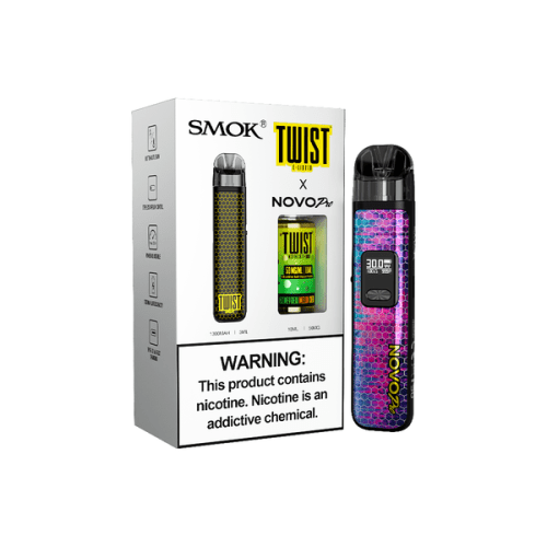 Best Deal SMOK Novo Pro Pod Device + Daddy's Vapor 10mL Bundle - Black / Honeydew Melon Chew