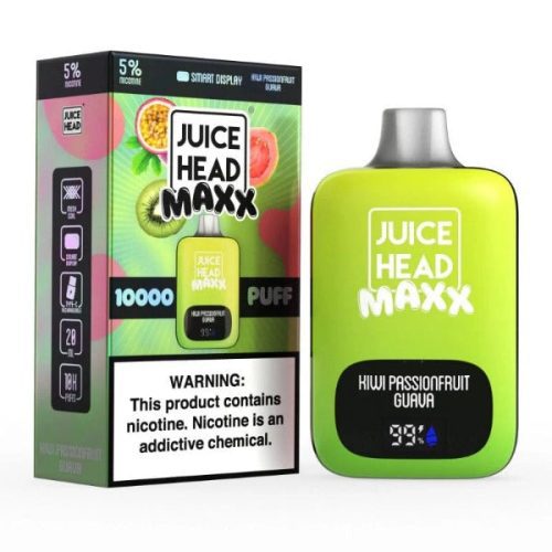 Best Deal Juice Head Maxx 10000 Puffs Disposable Vape 20mL Kiwi Passionfruit Guava