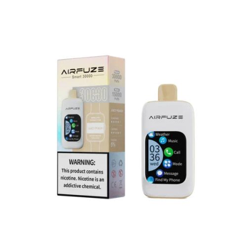 Best Deal AIRFUZE Smart 30000 Puff Disposable Vape 20mL - Juicy Peach