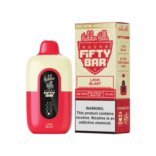 Best Deal Hidden Hills x Fifty Bar 20K Disposable Vape Lava Blast