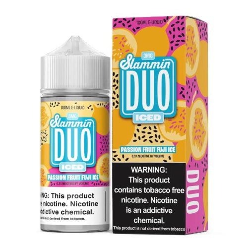 Best Flavor Slammin Duo Series E-Liquid 100mL (Freebase) - Passion Fruit Fuji Ice