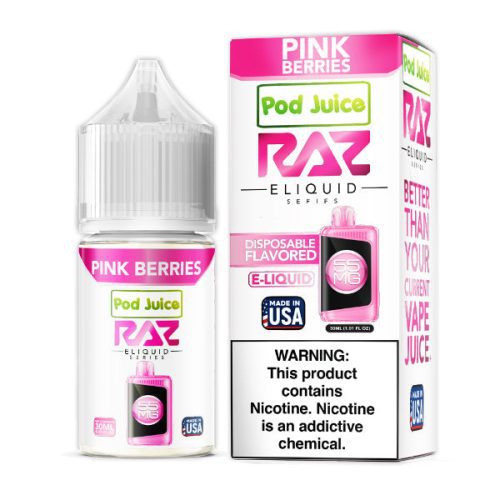 Pod Juice + RAZ Disposables Collab Salt E-Liquid 30mL