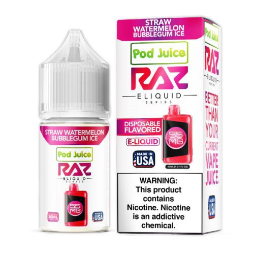 Pod Juice + RAZ Disposables Collab Salt E-Liquid 30mL