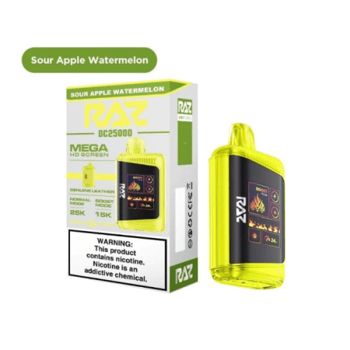 Best Deal RAZ DC25K 25,000 Puffs Rechargeable Vape 16mL Sour Watermelon 