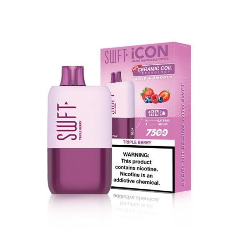 Best Deal SWFT Icon 7500 Puffs Ceramic 17mL Disposable Vape Triple Berry