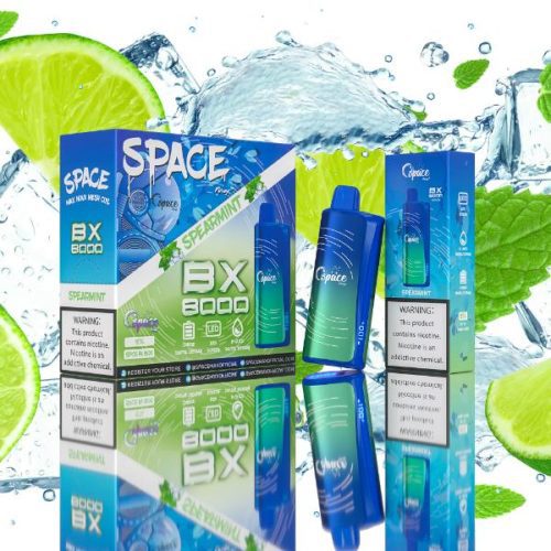 SpaceMax BX8000 Disposable Vape 15mL 8000 Puffs Best Flavor Spearmint