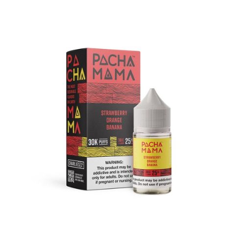 Best Deal Best Deal Pachamama PLUS Metatine Salt Vape Juice 30mL Strawberry Orange Banana