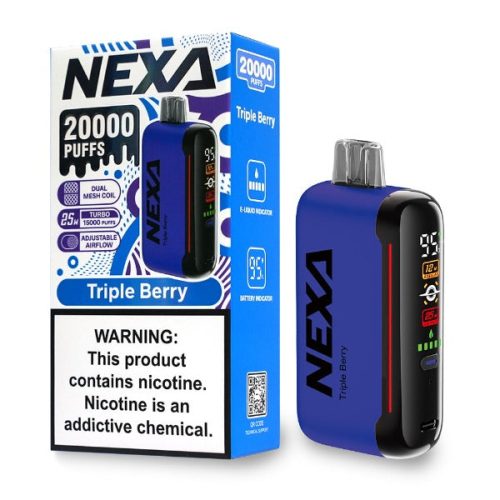 Best Deal NEXA N20000 Rechargeable Disposable 20mL Triple  Berry