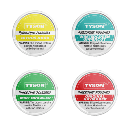 Tyson2.0NicotinePouches 15ctCan 5 CanPack