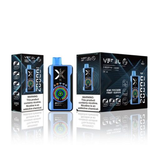 Best Deal VFEEL Pi 20000 Puff Vape 5 Pack 25mL Kiwi Passion