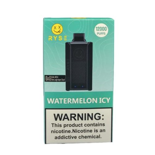 Best Deal RYSE 12000 Puffs Rechargeable Disposable Vape 18mL Watermelon Icy