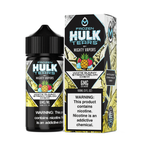 Best Deal Hulk Tears E-Liquid Vape Juice 100mL - Frozen White Gummy Straw-Melon Chew