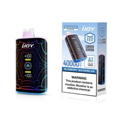 Best Deal iJoy SD40000 40K Puffs AI Voice Control Disposable Blueberry Watermelon