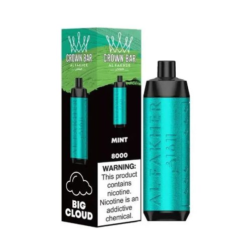 Best Deal Crown Bar AF8000 Rechargeable Disposable Vape 18mL Mint