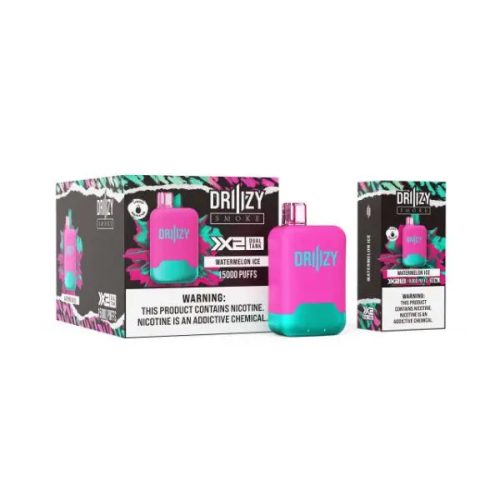 Best Deal DRIIIZY Smoke 15000 Puffs 5% Dual Tank Disposable Vape 30mL Watermelon Ice