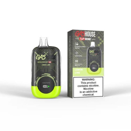 GasHouse x TopShine 12000 Puff Rechargeable Vape 20mL Lemon Lime