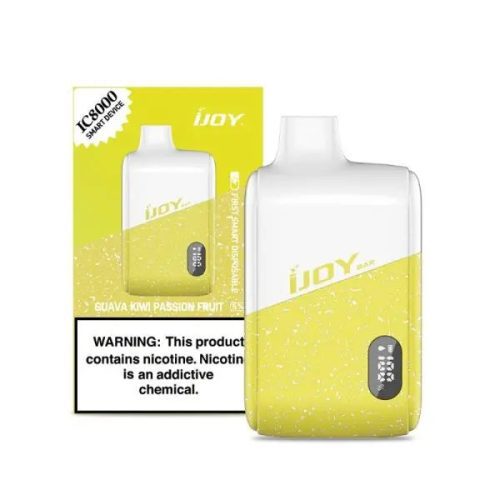 Best Deal iJoy Bar IC8000 8000 Puffs Rechargeable Disposable Vape 18mL Guava Kiwi Passion Fruit