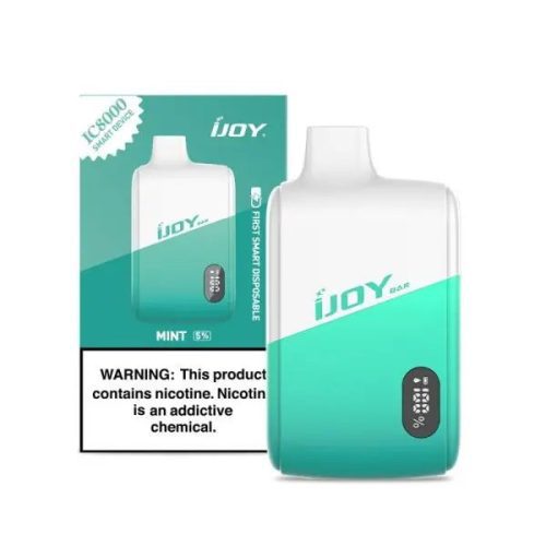 Best Deal iJoy Bar IC8000 8000 Puffs Rechargeable Disposable Vape 18mL Mint