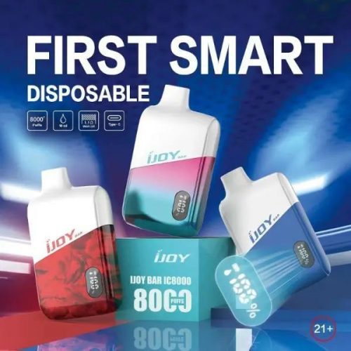 Best Deal iJoy Bar IC8000 8000 Puffs Rechargeable Disposable Vape 18mL