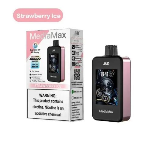 Bes Deal JNR Media Max 40,000 Puffs Disposable Vape 21mL - Strawberry Ice