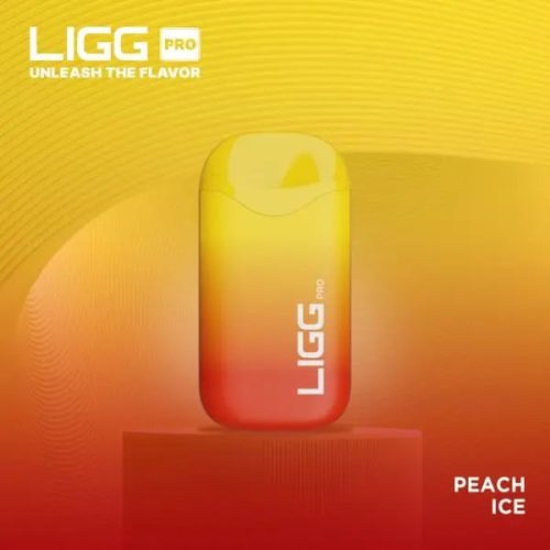 Best Deal LIGG Pro 5500 Puffs Rechargeable Disposable Vape 14mL Peach Ice