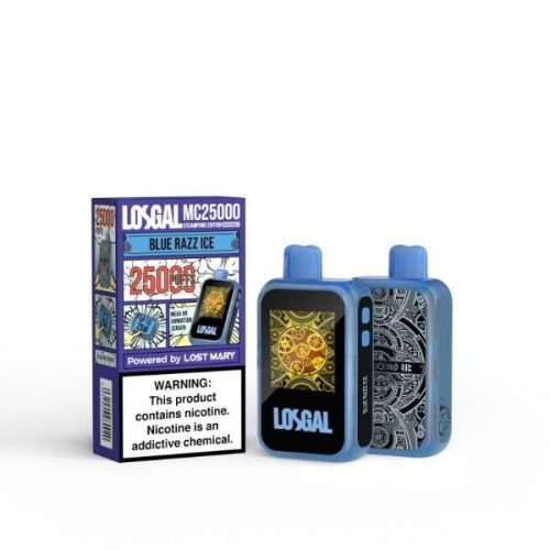 losgal mc25000 disposable blue razz ice