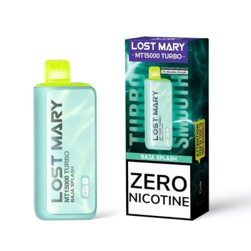 Best Deal Lost Mary MT15000 Turbo Zero Nicotine Disposable Vape 16mL - Baja Splash