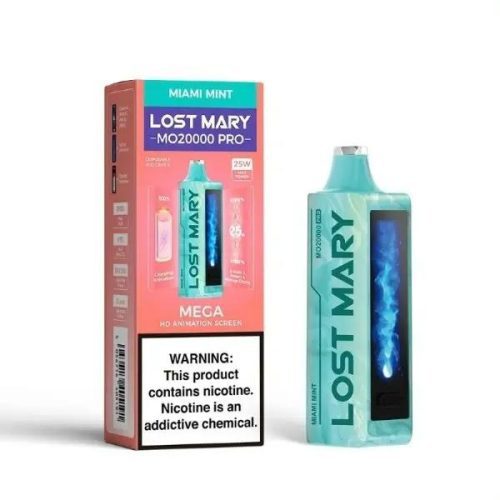 Lost Mary MO20000 PRO Rechargeable Vape Best Flavor Miami Mint