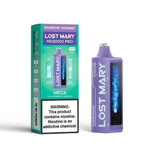 Lost Mary MO20000 PRO Rechargeable Vape Best Flavor Rainbow Sherbet