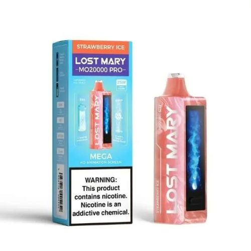 Lost Mary MO20000 PRO Rechargeable Vape Best Flavor Strawberry Ice