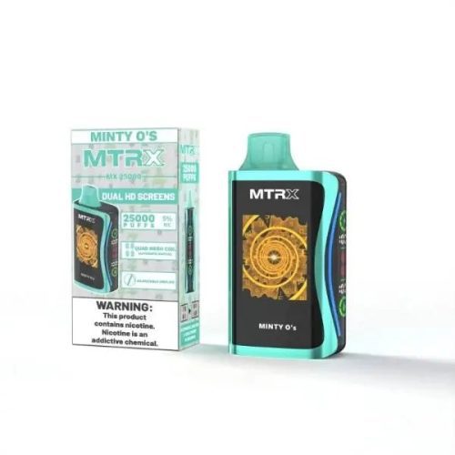 Best Deal MTRX MX 25000 Rechargeable Disposable Vape 20mL 5 Pack Minty O's