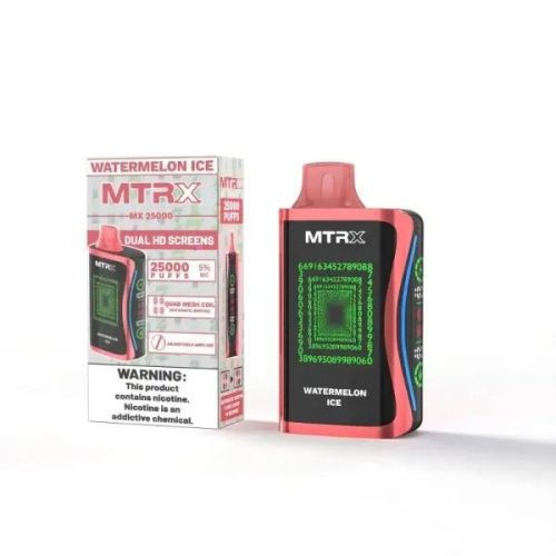 Best Deal MTRX MX 25000 Rechargeable Disposable Vape 20mL 5 Pack Watermelon Ice