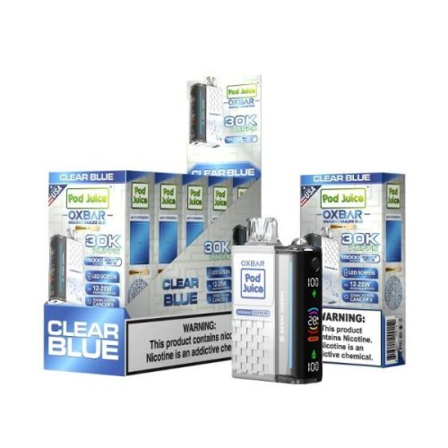 oxbar magic maze 2 disposable vape 30000 clear blue