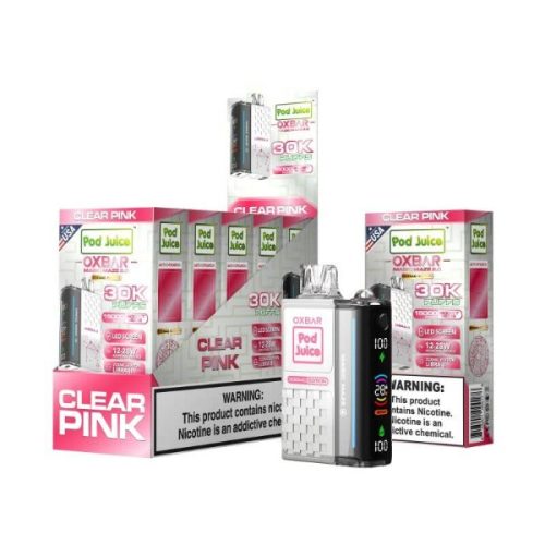 oxbar magic maze 2 disposable vape 30000 clear pink