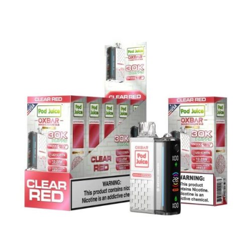 oxbar magic maze 2 disposable vape 30000 clear red