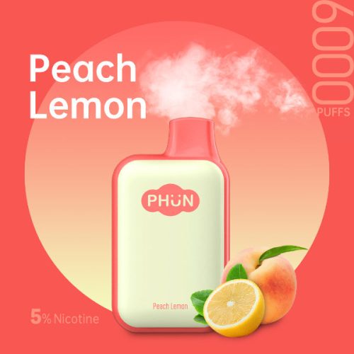 peach lemon phun box 6000 puffs disposable dca1da5c f5ad 4b8a 93b5 088469a48871