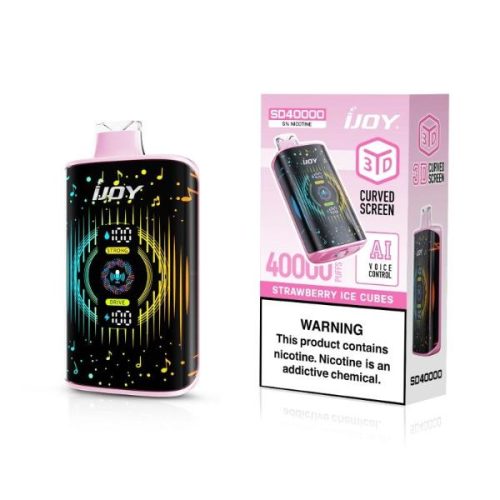 Best Deal iJoy SD40000 40K Puffs AI Voice Control Disposable Strawberry Ice