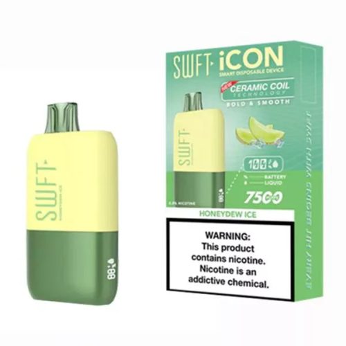 Best Deal SWFT Icon 7500 Puffs Ceramic 17mL Disposable Vape Honeydew Ice